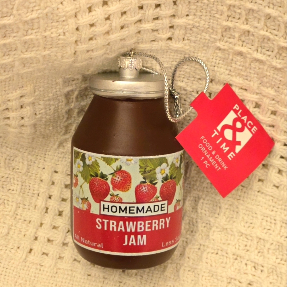 Place & Time Strawberry Jam Ornament